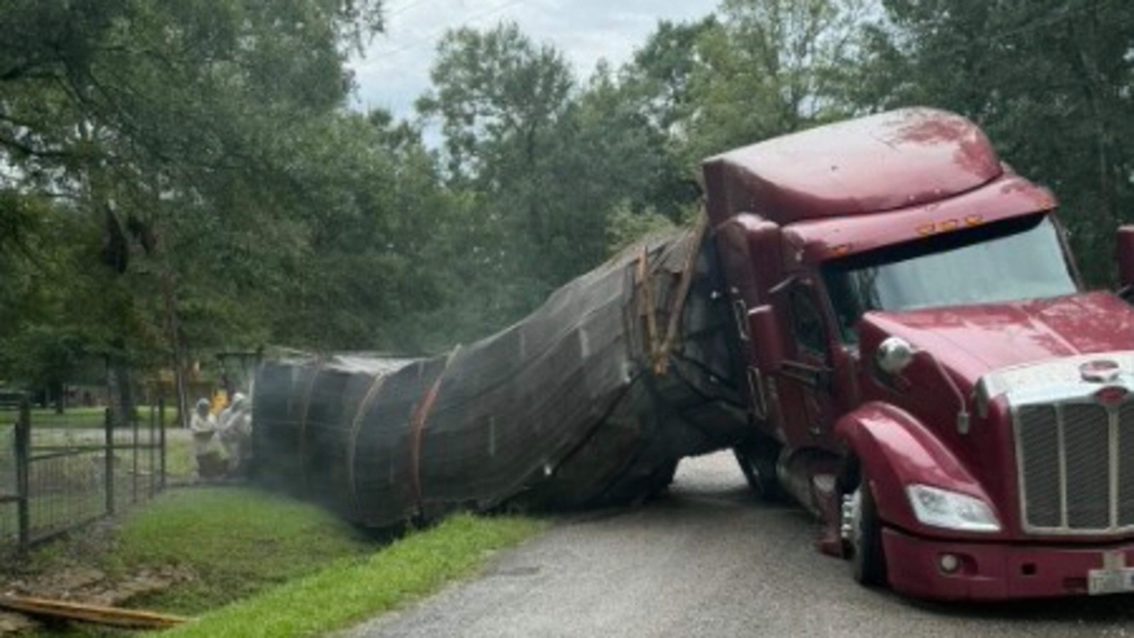 Vrachtwagen gecrasht in VS: miljoenen bijen ontsnapt, omwonenden moeten binnen blijven